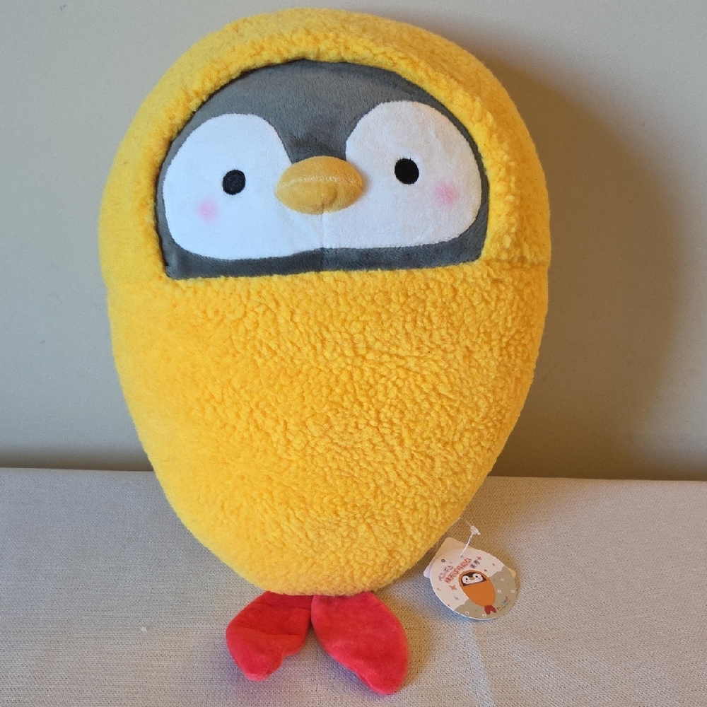 Takashoji Tempura Shrimp Penguin Round 1 Prize Plush 2023 NWTs 16"